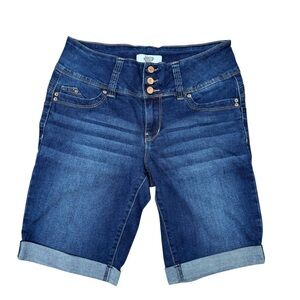 YMI Dark Wash Blue Jean Shorts Size 7 / 28